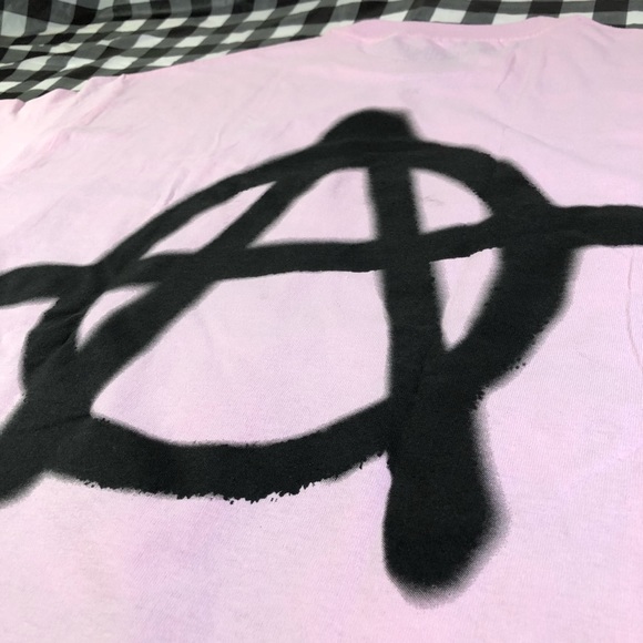 Sus Boy 911 Anarchy Big Logo Light Pink Lil Peep - Picture 6 of 7